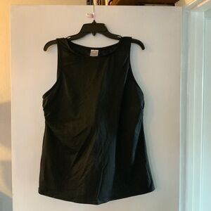 Black sun protection tankini top